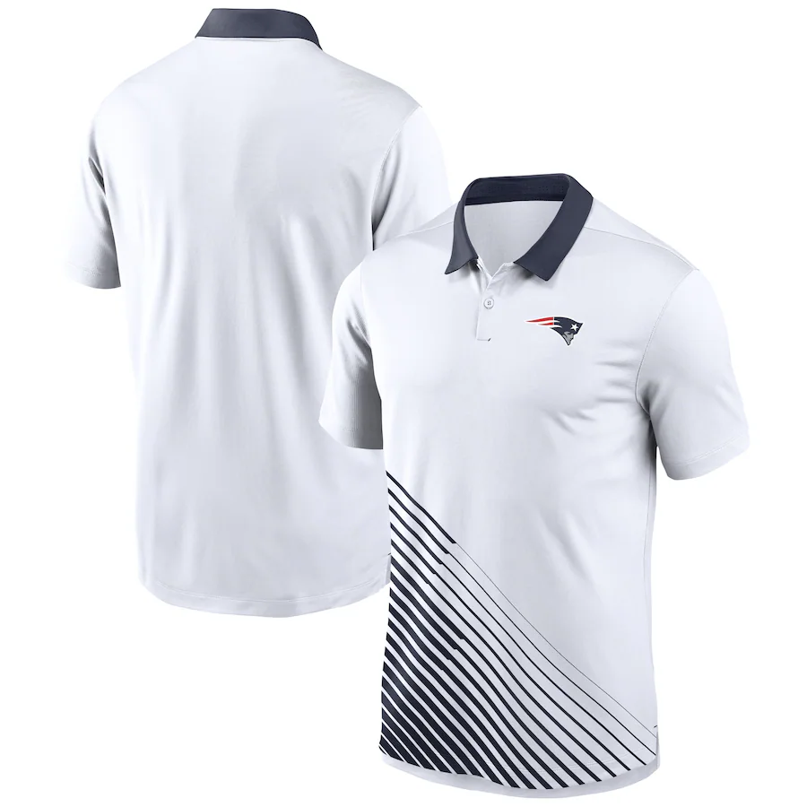 Men 2024 NFL Polo New England Patriots white->nfl t-shirts->Sports Accessory